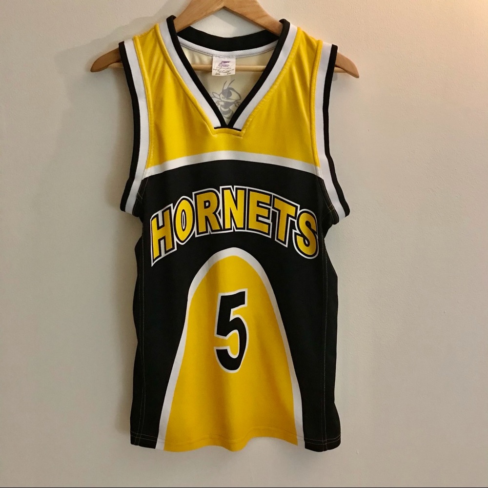 New Orleans Hornets #5 Yellow Dynamic Jersey